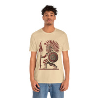 Young Warrior Glyph Pre-Hispanic Style Unisex T-Shirt
