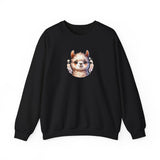 Inca Andean Llama Baby Face Illustration Unisex Sweatshirt