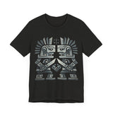 Obsidian Blade Warriors Aztec Glyph Style Unisex T-Shirt