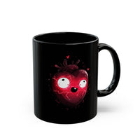 Glowing Aztec Sacrificial Heart Black Mug