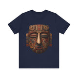 Ancient Andean Tribal Mask Stylized Face Unisex T-Shirt