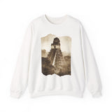 Vintage Tikal Jungle Temple Sepia Print Unisex Sweatshirt