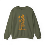 Sun Staff Shaman Tribal Symbol Gold Line Unisex Sweatshirt