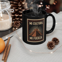 Mayan Pyramid Chichen Itza – Mi Cultura Mi Fuerza Black Mug