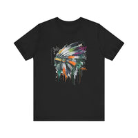 Urban Feather Headdress Graffiti Unisex T-Shirt