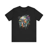 Urban Feather Headdress Graffiti Unisex T-Shirt