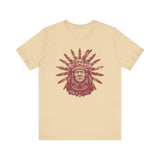 Aztec Sun Chief Feather Headdress Unisex T-Shirt