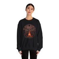 Sacred Fire Tribal Ceremony Glyph Style Unisex Sweatshirt