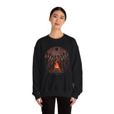 Sacred Fire Tribal Ceremony Glyph Style Unisex Sweatshirt