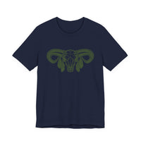 Aztec Western Bull Skull Longhorn Illustration Unisex T-Shirt