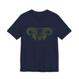 Aztec Western Bull Skull Longhorn Illustration Unisex T-Shirt