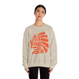 PreColumbian Aztec Head Icon Unisex Sweatshirt