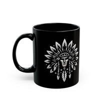 Sacred Tribal Chief Emblem Illustration Black Mug