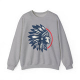 Tribal Visionary Chief Emblem Illustration Unisex Sweatshirt