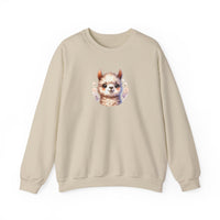 Inca Andean Llama Baby Face Illustration Unisex Sweatshirt