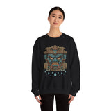 Tlaloc Rain God Stone Face Glyph Unisex Sweatshirt