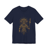 Warrior Shaman Tribal Glyph Gold Line Unisex T-Shirt