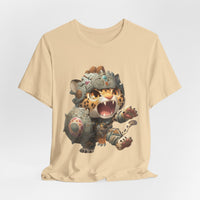 Chibi Mayan Jaguar Warrior with Tribal Shield Unisex T-Shirt