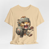 Chibi Mayan Jaguar Warrior with Tribal Shield Unisex T-Shirt