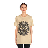 Mayan Jaguar Deity Woodcut Style Unisex T-Shirt