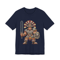 Aztec Blade Hero Pixel Art Unisex T-Shirt