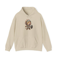 Fierce Chibi Jaguar Warrior Mayan Style Unisex Hoodie