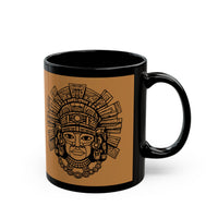 Inca God Graphic Symbol Inti Black Mug