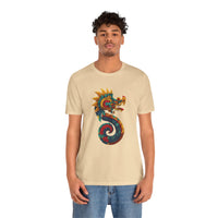 Aztec Serpent God Quetzalcoatl Modern Tribal Style Unisex T-Shirt
