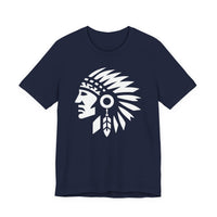 Tribal Warrior Headdress Emblem Illustration Unisex T-Shirt