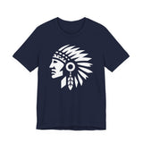 Tribal Warrior Headdress Emblem Illustration Unisex T-Shirt