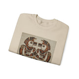 Twin Tribal Harmony Glyph Symmetrical Design Unisex Sweatshirt