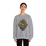 Quetzalcoatl Feathered Sun Glyph Unisex Sweatshirt