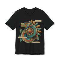 Feathered Serpent Sun Spiral Unisex T-Shirt