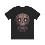Tribal Glow Chibi Aztec Skull Unisex T-Shirt