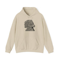Aztec Eagle Pyramid Emblem Unisex Hoodie