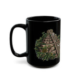 Mayan Jungle Pyramid Ruins Graphic Black Mug