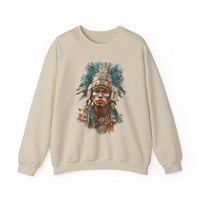 Maya Warrior Watercolor Portrait Unisex Hoodie