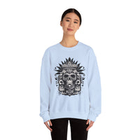 Ah Puch Death God Petroglyph Skull Unisex Sweatshirt
