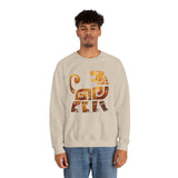 Aztec Jaguar Warrior Glyph Symbol Unisex Sweatshirt