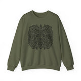 Mythic Mayan God Symbol Unisex Sweatshirt