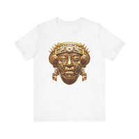 Aztec Golden Solar Deity Mask Unisex T-Shirt