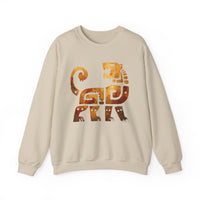 Aztec Jaguar Warrior Glyph Symbol Unisex Sweatshirt