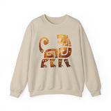 Aztec Jaguar Warrior Glyph Symbol Unisex Sweatshirt