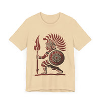Young Warrior Glyph Pre-Hispanic Style Unisex T-Shirt