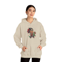 Chibi Aztec Warrior with Baby Quetzalcoatl Serpent Unisex Hoodie