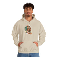 Maya Elder Warrior Watercolor Portrait Unisex Hoodie