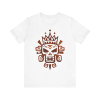 Ah Puch Mayan Skull Crown Glyph Style Unisex T-Shirt