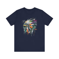 Urban Feather Headdress Graffiti Unisex T-Shirt
