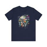 Urban Feather Headdress Graffiti Unisex T-Shirt