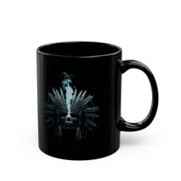 Mystical Inca Chaman Skull Bohemian Vibe Black Mug